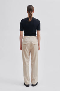Second Female Kaleem Straight Trousers - Oxford Tan