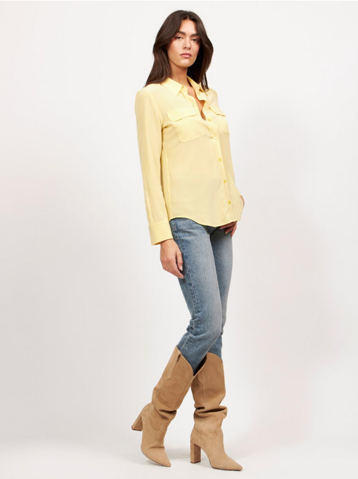 Equipment Essential Slim Signature Shirt - Sunshine