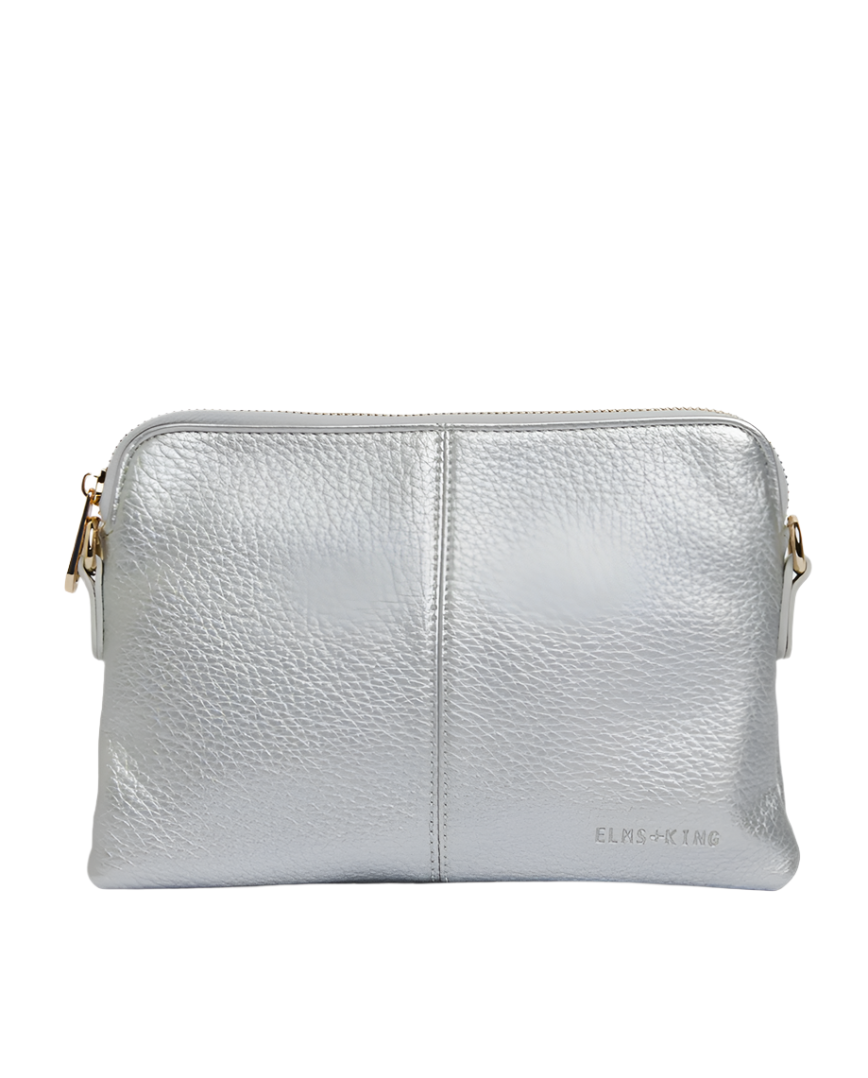 Elms + King Small Bowery Clutch/Wallet - Silver