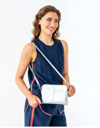 Elms + King Small Bowery Clutch/Wallet - Silver