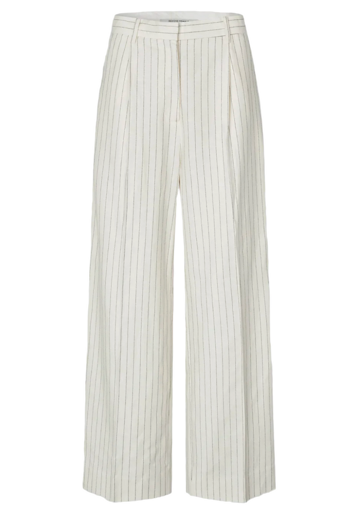 Second Female Linostri Trousers - White Alyssum