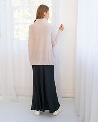 Arlington Milne Cashmere Sinead Roll Neck - Blush