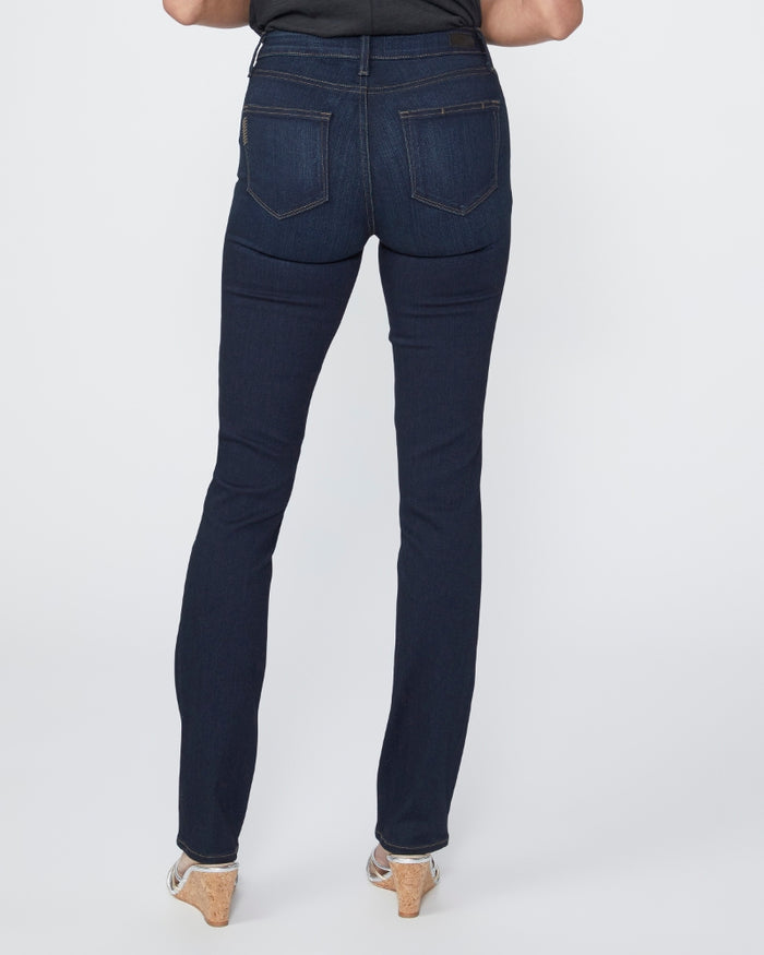 PAIGE HIGH RISE HOXTON STRAIGHT ANKLE - BLACK SHADOW - Escape Clothing