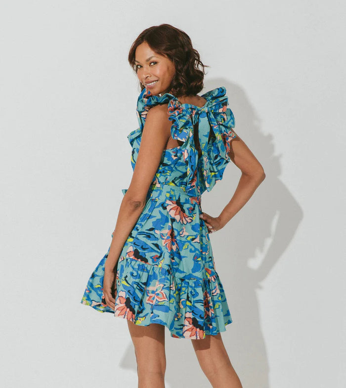 CLEOBELLA RINA MINI DRESS - CALYPSO - ESCAPE CLOTHING