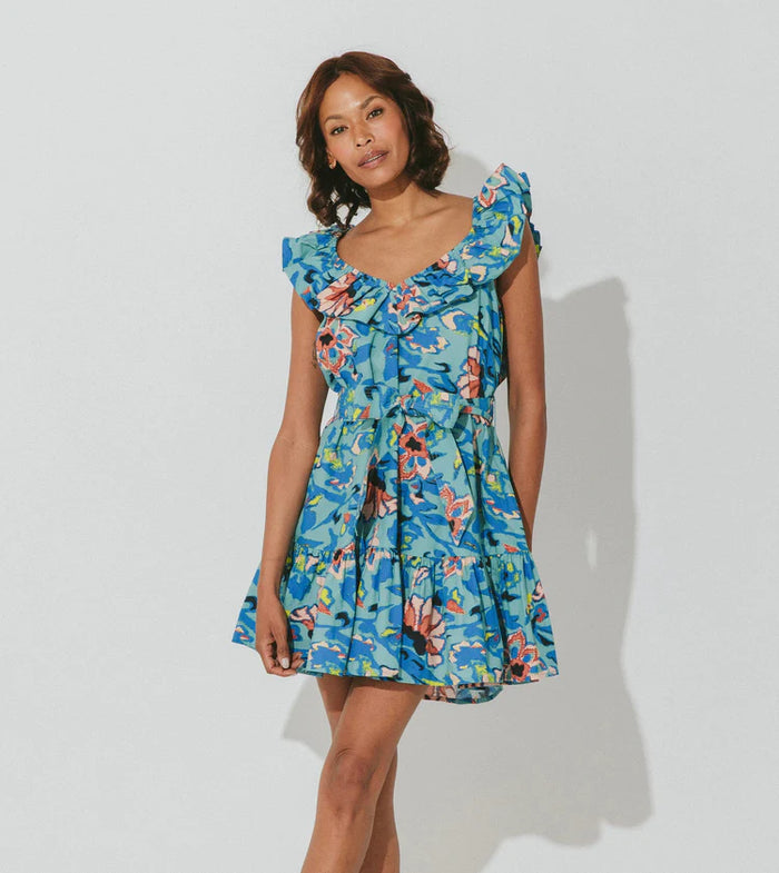 CLEOBELLA RINA MINI DRESS - CALYPSO - ESCAPE CLOTHING