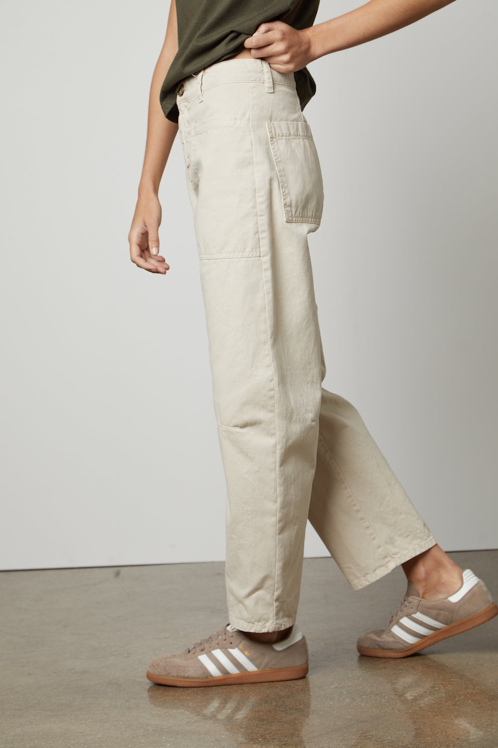 Velvet By Graham & Spencer Brylie Cargo Pant - Shale
