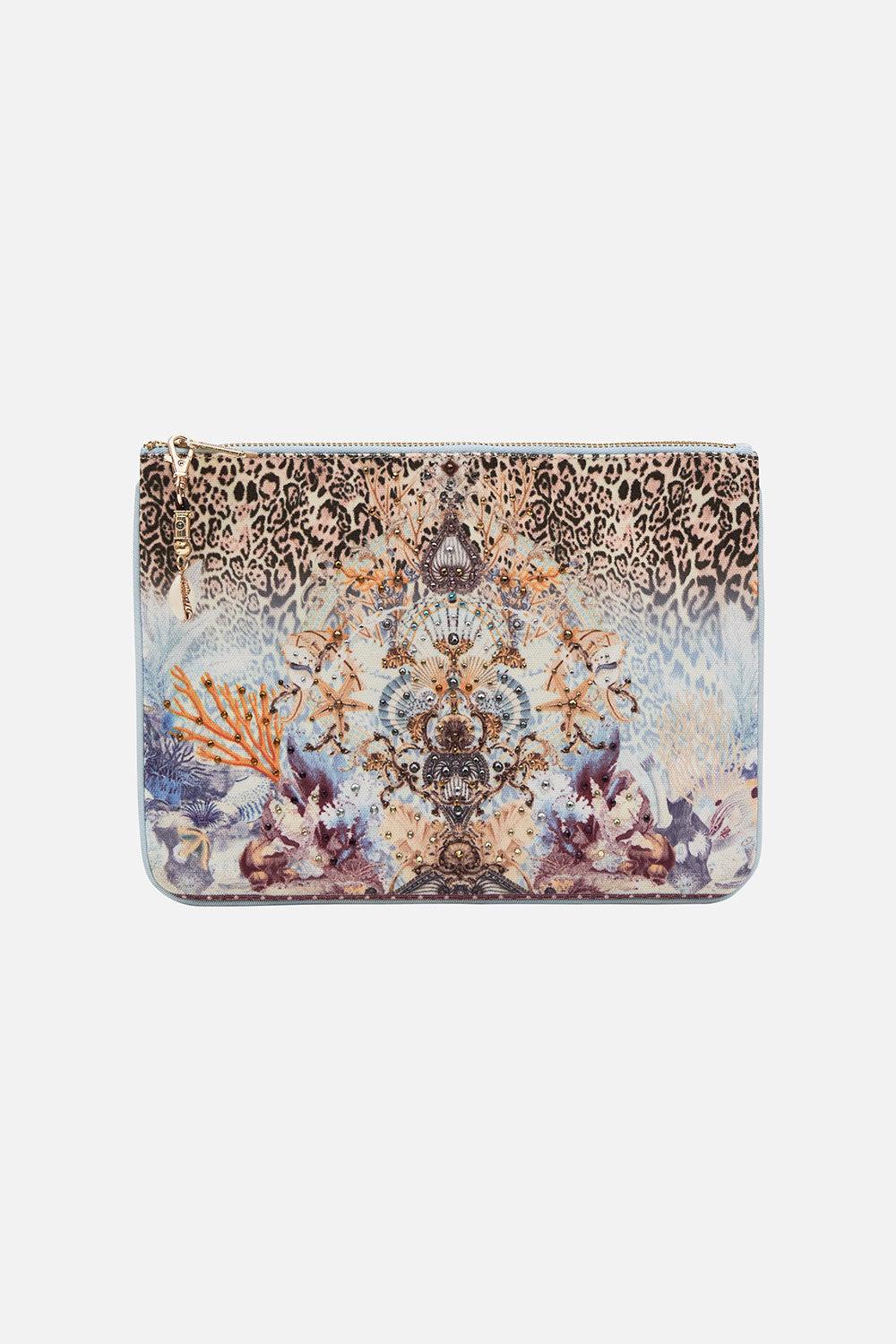 Camilla sale canvas clutch