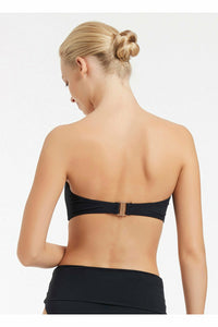 Back Details of Jets Jetset Bandeau Top in Deep Navy