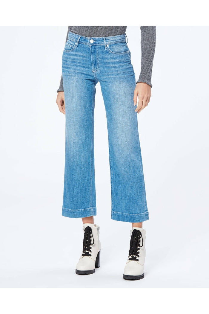 Paige Nellie Culotte Raw Hem - Harmonic Blue - Escape