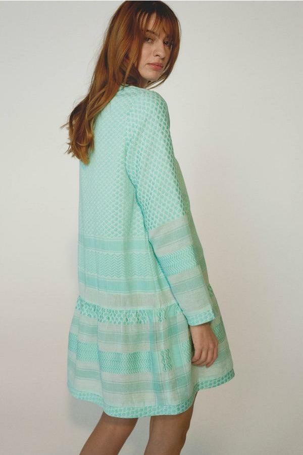 Cecilie Copenhagen Dress 2 O Long Sleeve - Skylight/Ocean - Escape