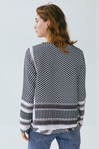 Summery Copenhagen Shirt O Long Sleeve  1008 - Black/White - Escape