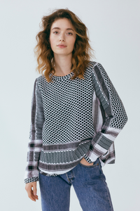 Summery Copenhagen Shirt O Long Sleeve  1008 - Black/White - Escape