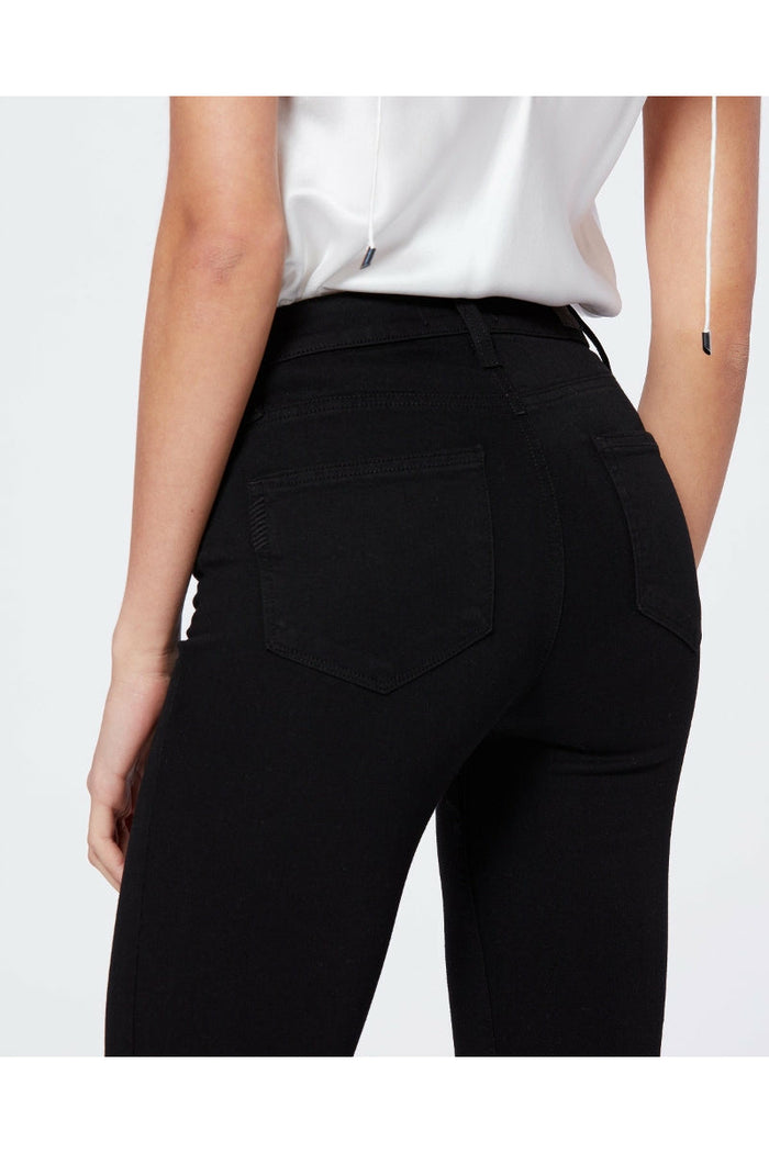 Paige High Rise Hoxton Straight - Black Shadow - Escape