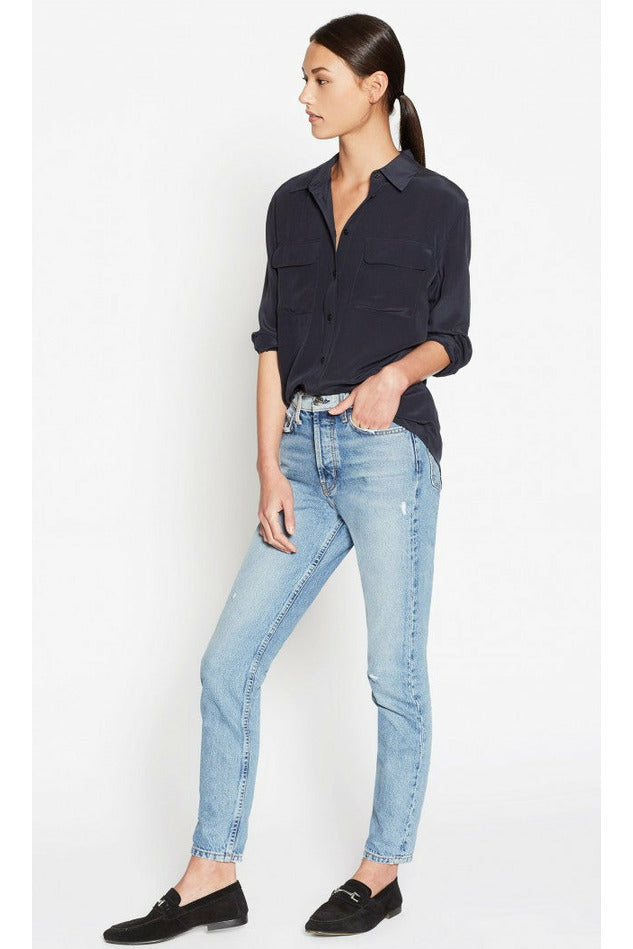 Equipment Slim Signature Shirt - Eclipse Navy - Escape