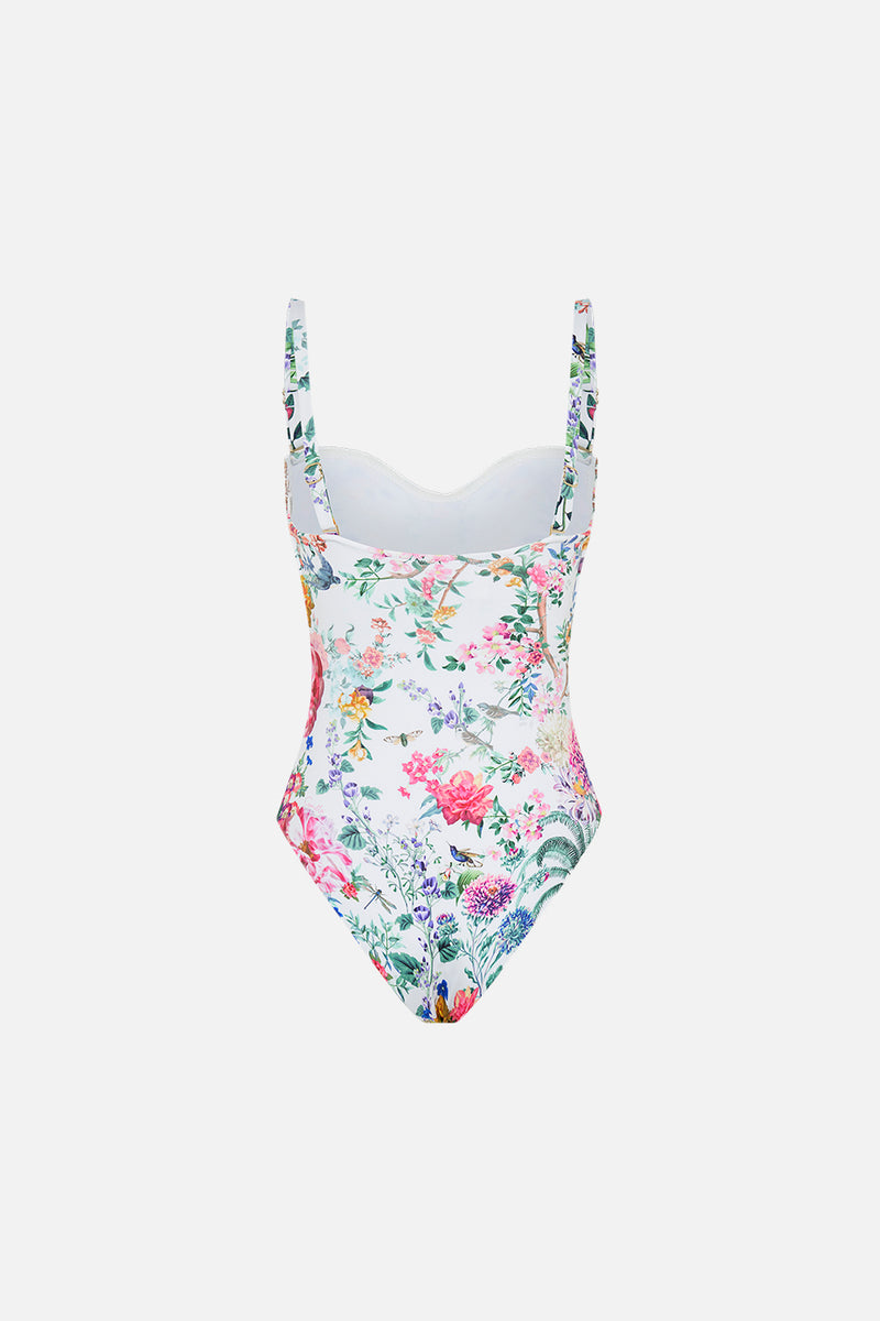 CAMILLA RUCHED CUP UNDERWIRE ONE PIECE - PLUMES AND PARTERRES