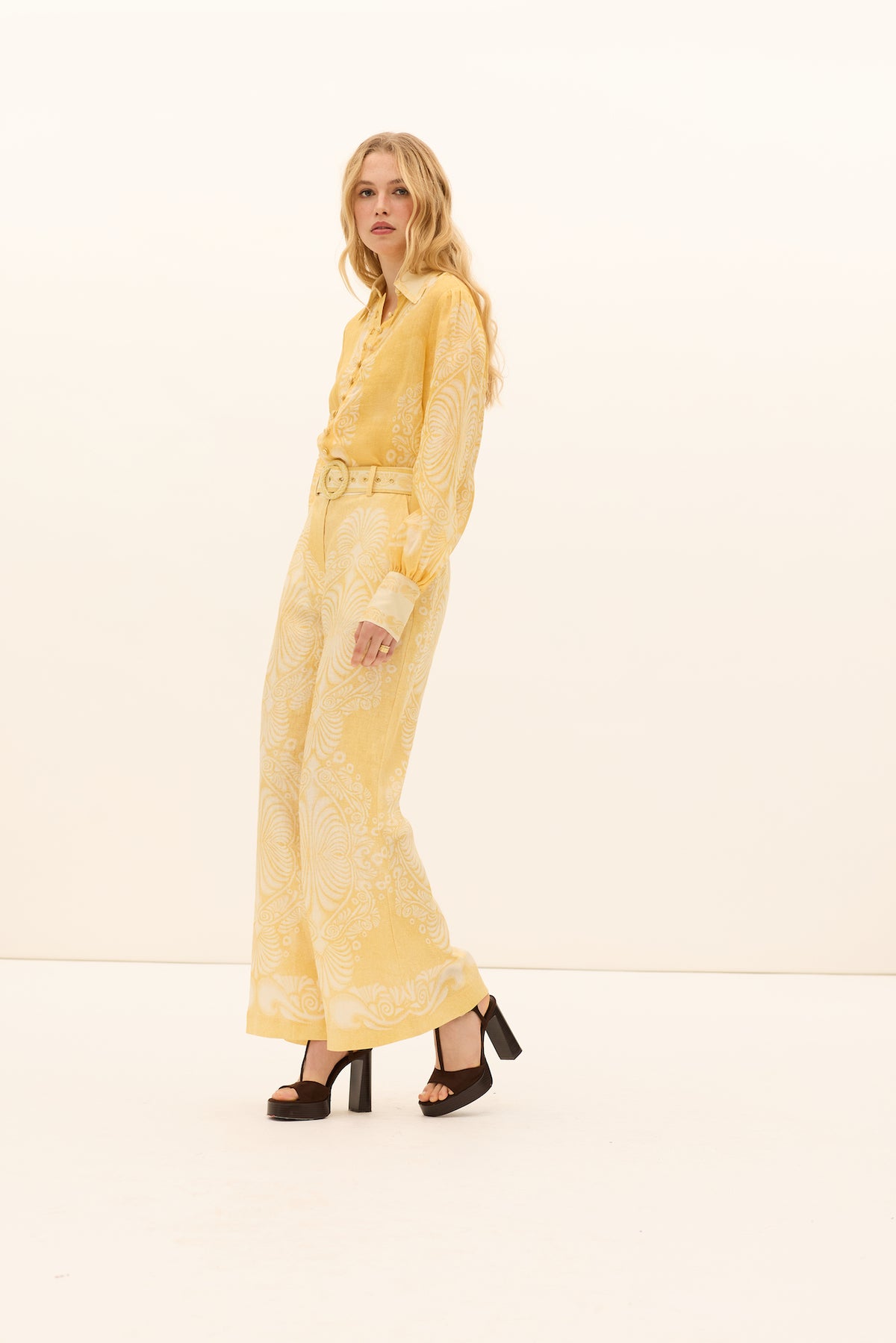 Kate Ford Mimosa Collar Blouse - Verbena