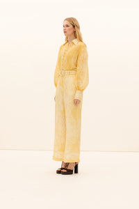 Kate Ford Mimosa Collar Blouse - Verbena