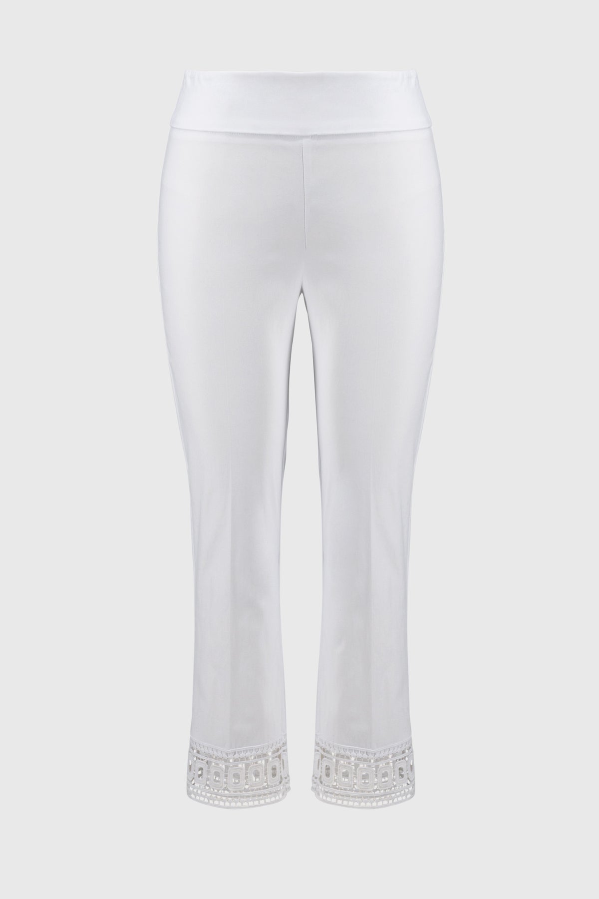 Joseph Ribkoff Maria Cotton Lace Ankle Pant - White