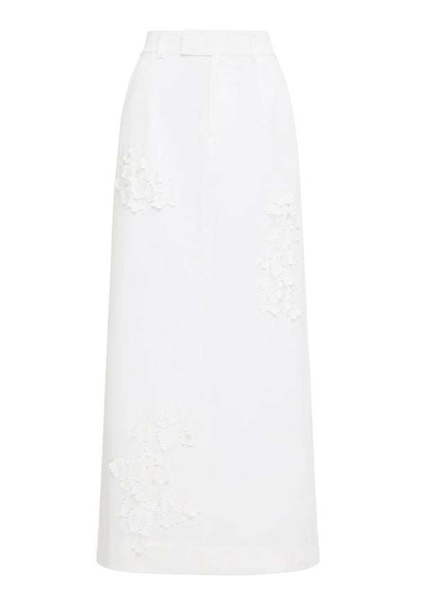 Mos The Label Athena Maxi Skirt- White