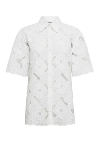 Mos The Label Luna Embroidery Shirt - White