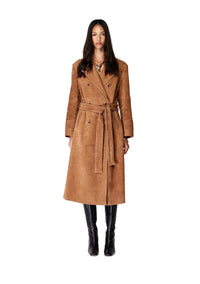 Mos The Label Nola Suede Coat - Toffee