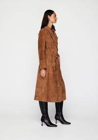 Mos The Label Nola Suede Coat - Toffee
