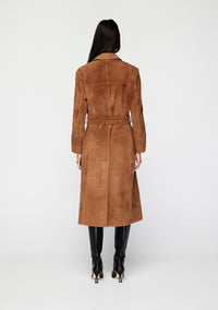 Mos The Label Nola Suede Coat - Toffee