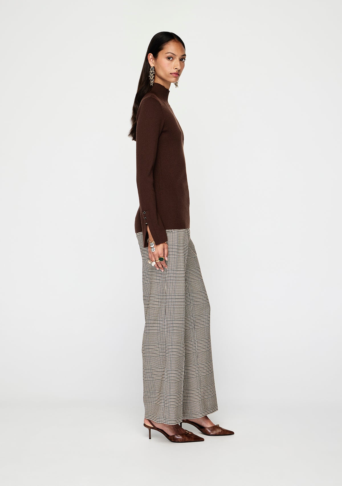 Mos The Label Vela Knit Top - Chocolate