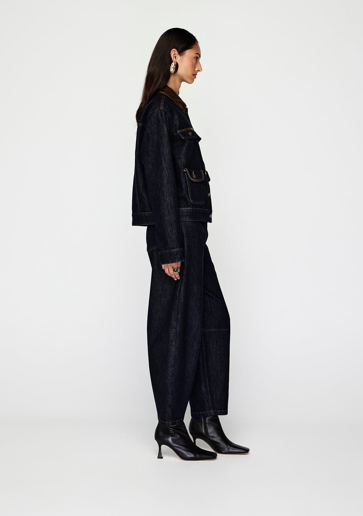 Mos The Label Nia Denim Jacket - Dark Indigo