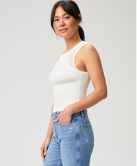 PAIGE ALIDA TANK TOP - IVORY - Escape Clothing