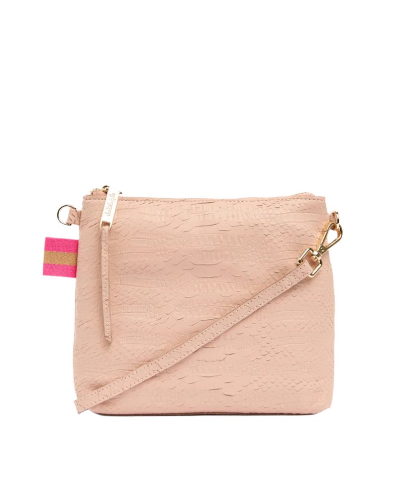 Arlington Milne Alexis Crossbody - Blush Snake