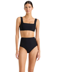 BONDI BORN LOLA BIKINI TOP - BLACK