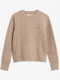 Barbour Ashdown Cable Knitted Jumper - Honey