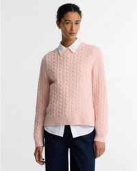 Barbour Ashdown Cable Knitted Jumper - Pink Blush