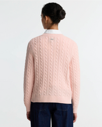 Barbour Ashdown Cable Knitted Jumper - Pink Blush