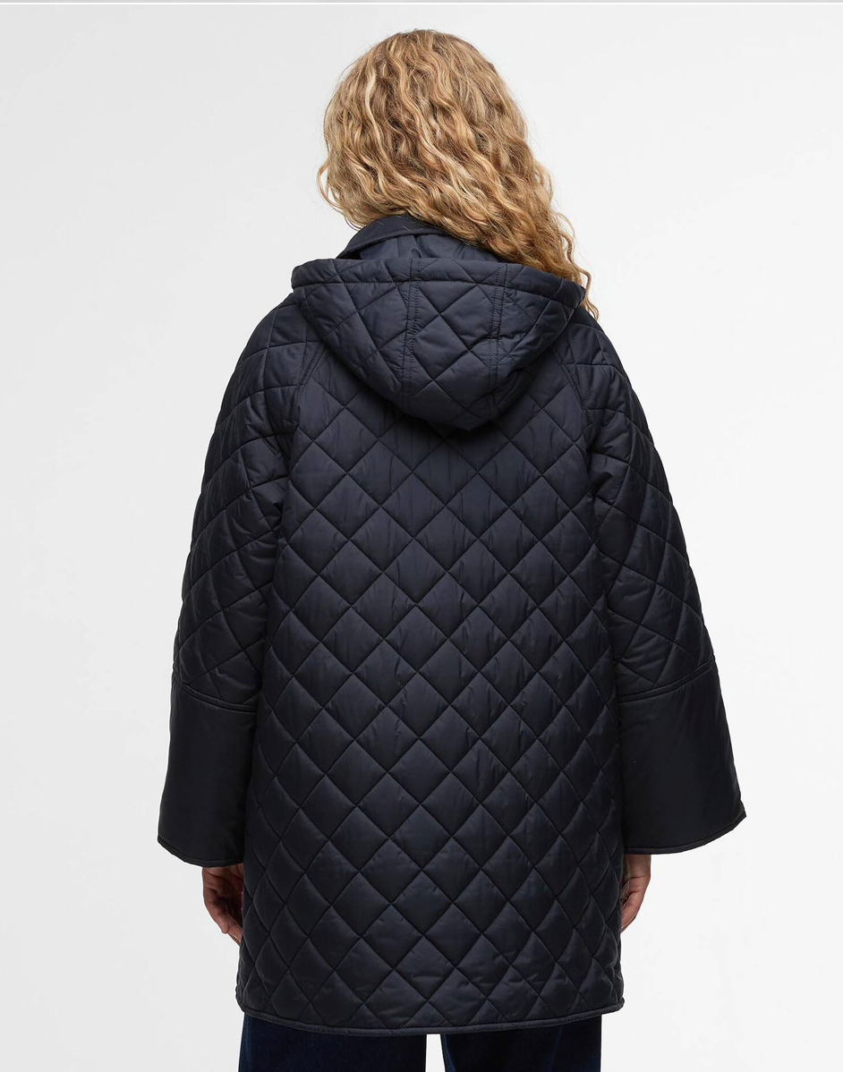 Barbour Cara Quilted Jacket - Dark Navy//Ancient Poplar