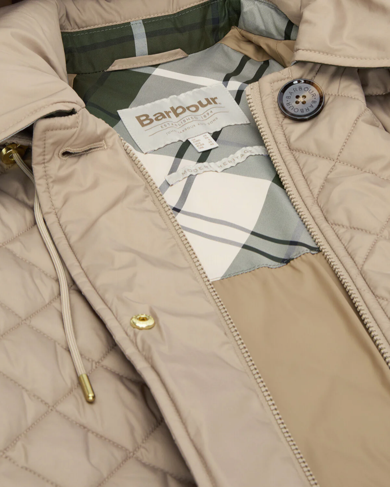 Barbour Cara Quilted Jacket - Honey/Ancient Poplar