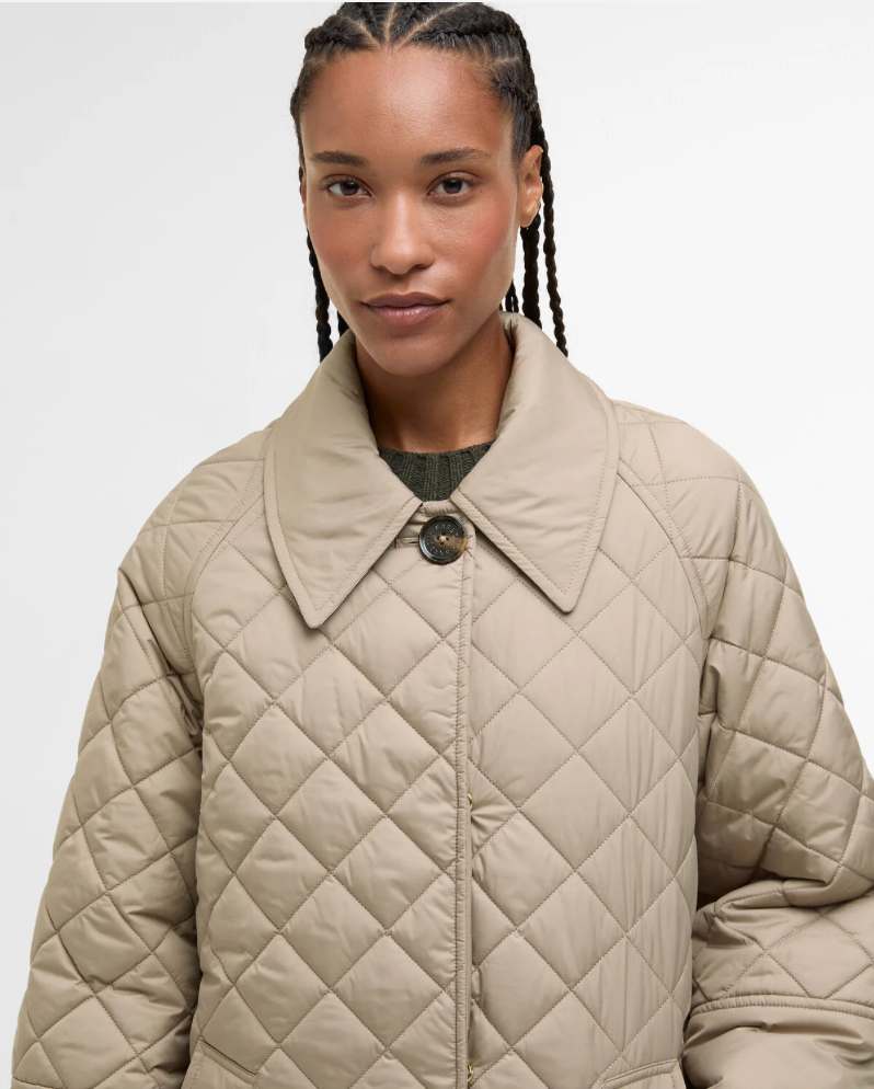 Barbour Cara Quilted Jacket - Honey/Ancient Poplar