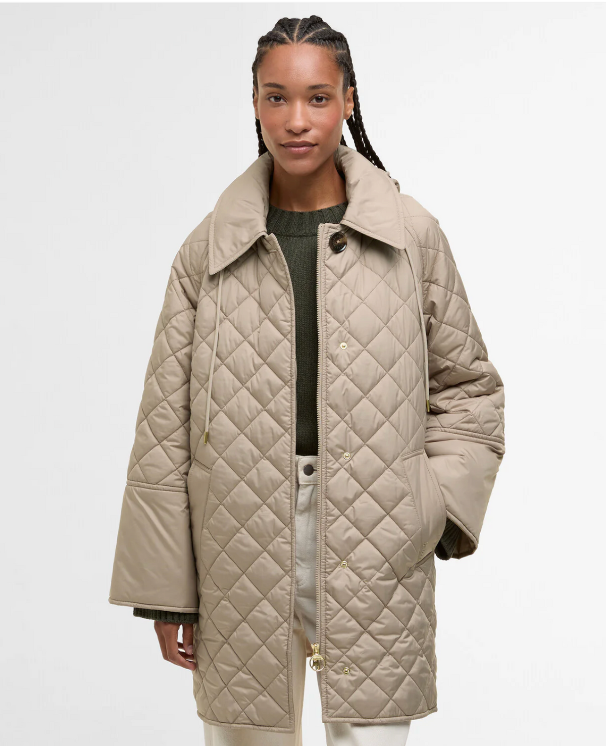 Barbour Cara Quilted Jacket - Honey/Ancient Poplar