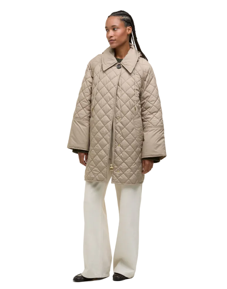 Barbour Cara Quilted Jacket - Honey/Ancient Poplar