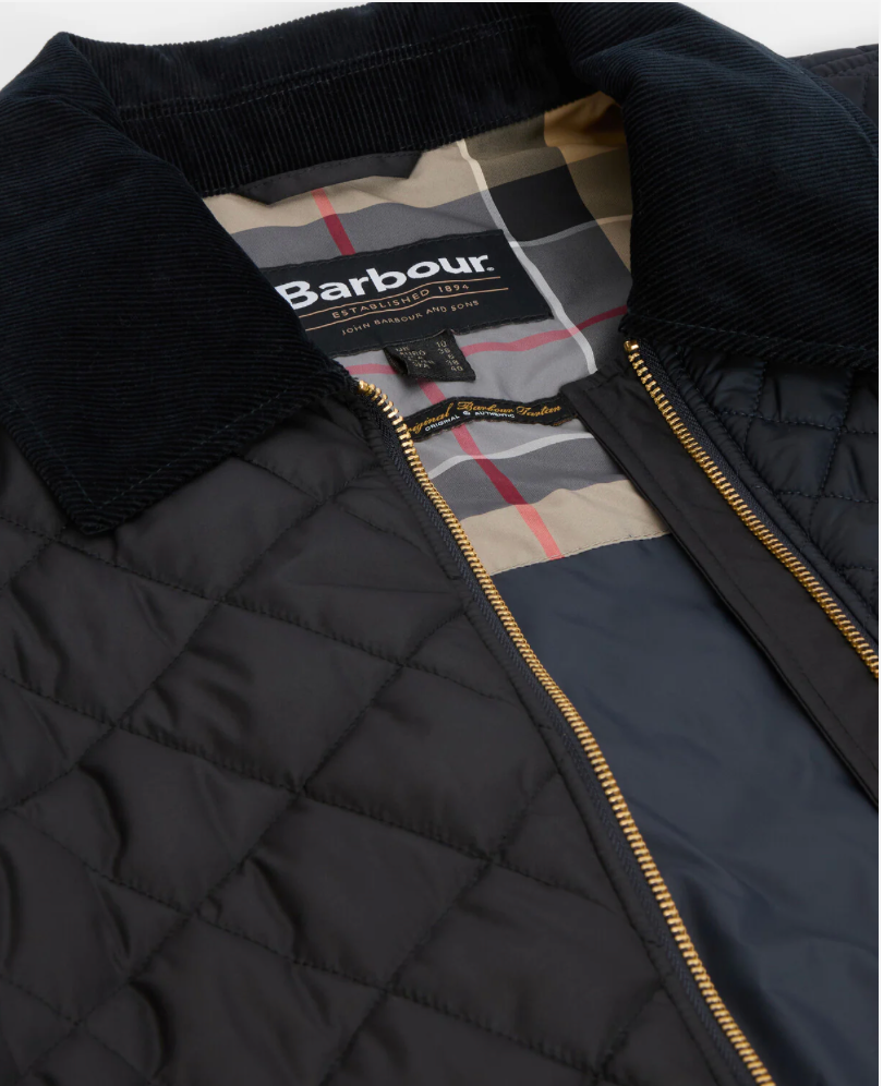 Barbour Danby Quilted Jacket - Dark Navy/Black/Dress Tartan