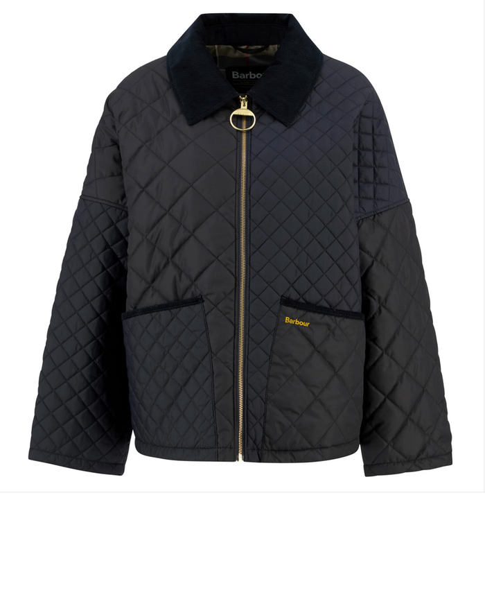 Barbour Danby Quilted Jacket - Dark Navy/Black/Dress Tartan