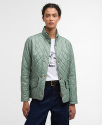 Barbour Flyweight Cavalry Quilted Jacket - Blue Sage