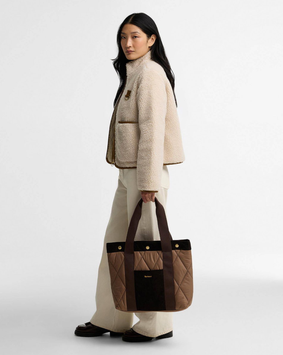 Barbour Healy Quilted Tote - Muted