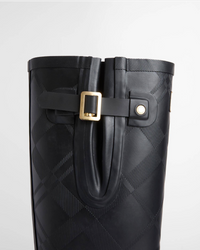 Barbour Leighton Tartan Tall Welly - Black
