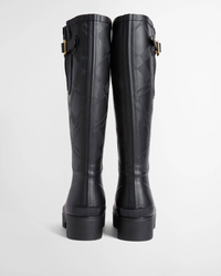 Barbour Leighton Tartan Tall Welly - Black
