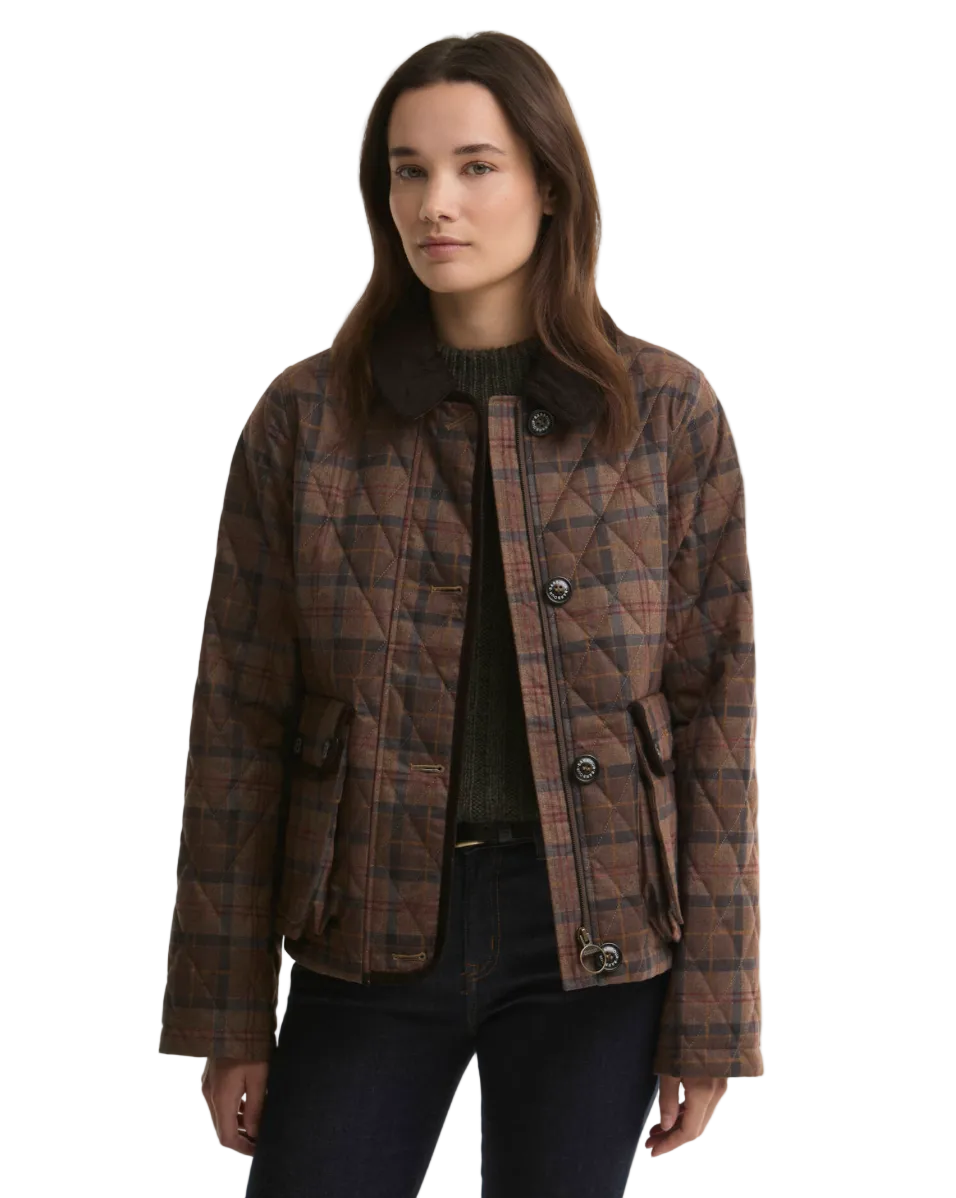Barbour Louden Quilted Jacket - Muted Tartan