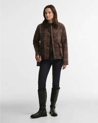 Barbour Louden Quilted Jacket - Muted Tartan