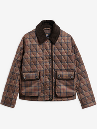 Barbour Louden Quilted Jacket - Muted Tartan