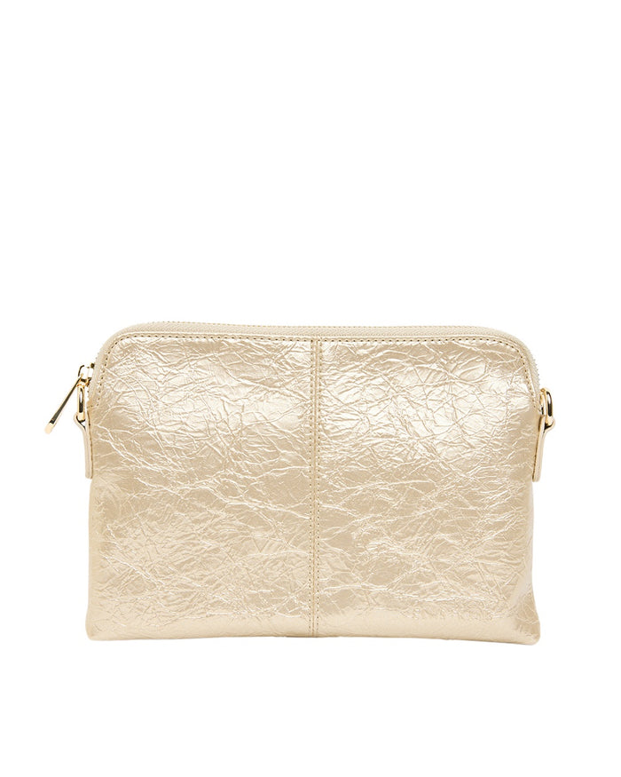 Elms + King Small Bowery Clutch/Wallet - Light Gold Crinkle